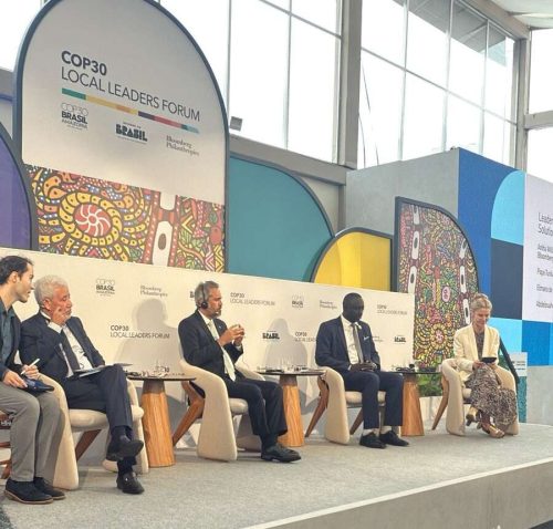 Foto: Elmano cobra aceleração da transição energética e indústria verde durante encontro da COP30 no Rio