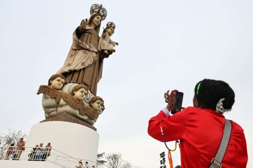 Foto: Jucás inaugura Santuário de Nossa Senhora do Carmo com maior estátua dedicada à santa no país