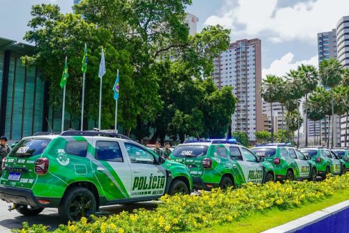 Foto: Vice-prefeito de Maracanaú, Gerson Cecchini destaca chegada de 3 viaturas para reforço da segurança no município