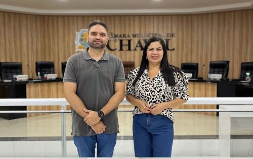 Foto: Presidente Felitita Silva recebe representante da UVC-CE em visita institucional à Câmara de Chaval