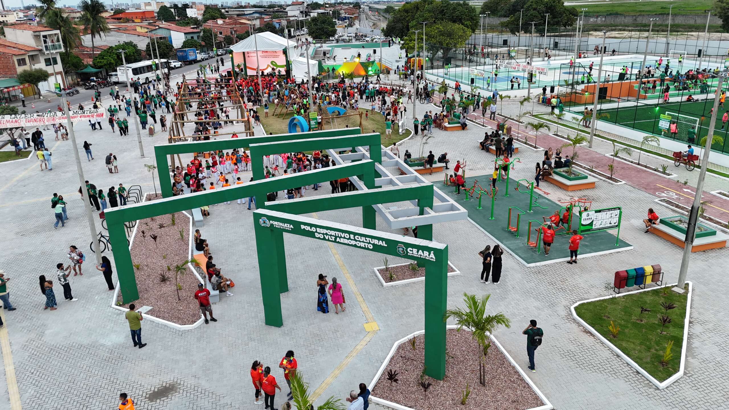 Foto: FORtaleCE: parceria entre Estado e Prefeitura entrega Polo Esportivo e Cultural do VLT Aeroporto