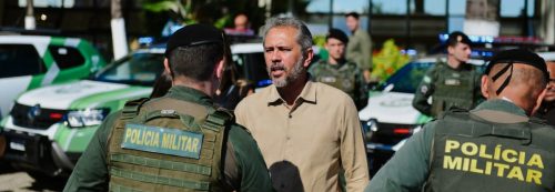 Foto: Elmano e Roberto Sá apostam em reforço estrutural para consolidar queda nos índices da violência