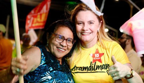 Foto: Prefeita Dilmara Amaral leva mobilização aos Populares e destaca apoio recebido em Limoeiro do Norte