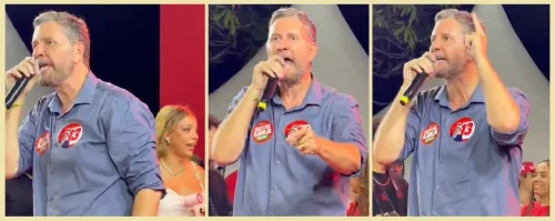 Foto: Diante de multidão, Romeu Aldigueri defende Lula e programas sociais na Parangaba
